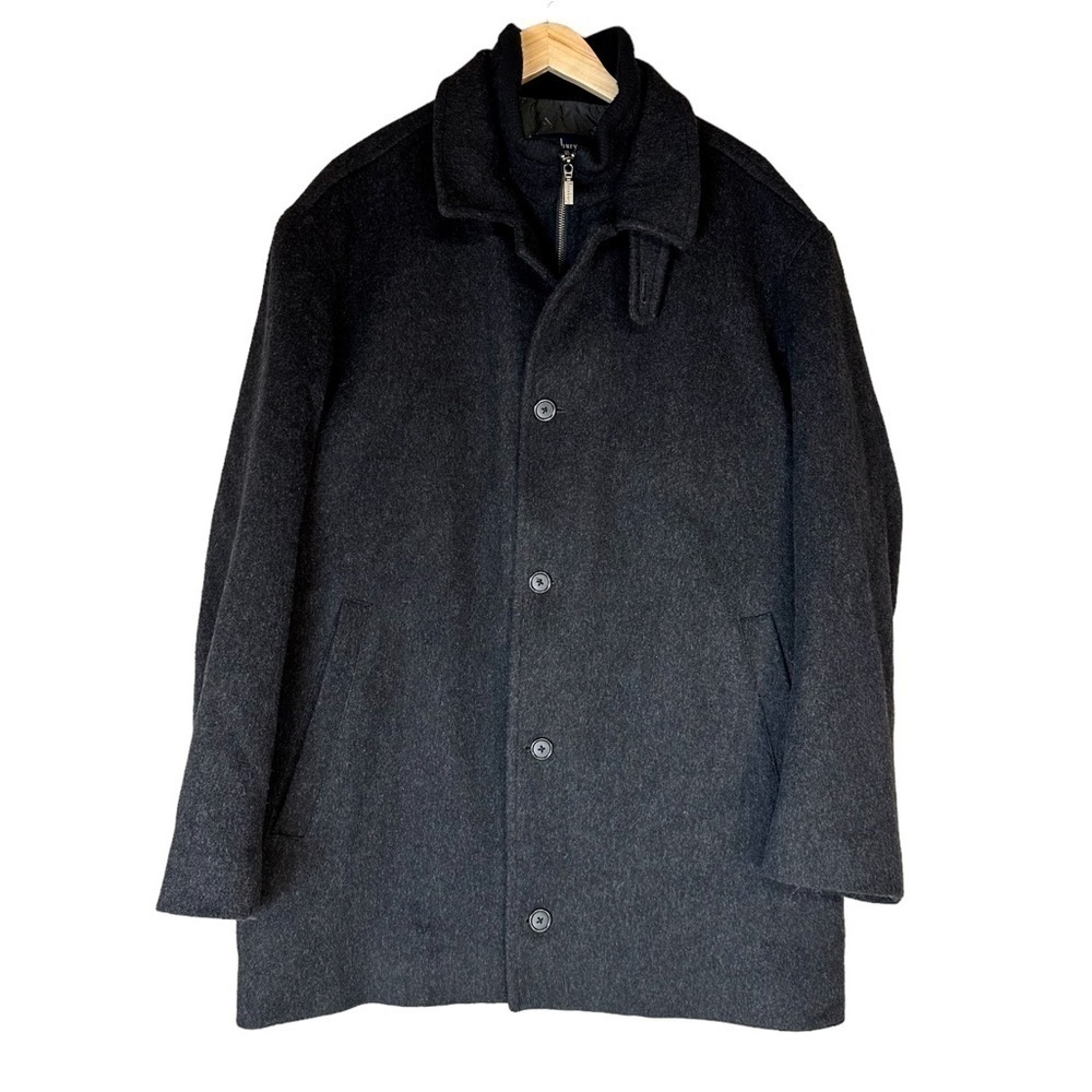 Turnbury Lambswool Coat Dark Grey Men's Size 2X or XXL